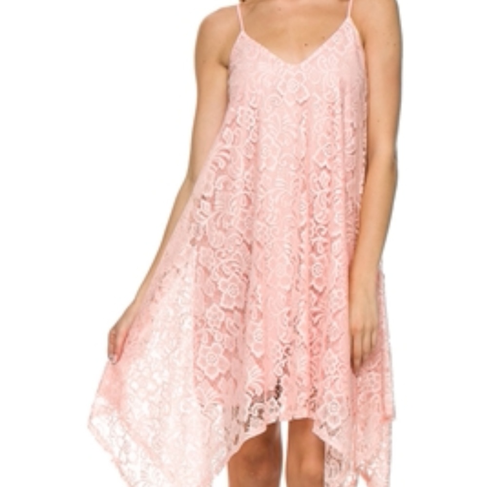 PINK LACE DRESS